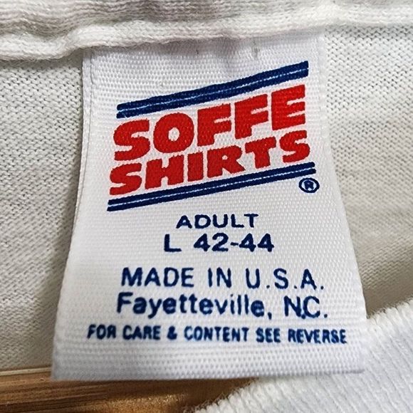 Bright Star 94 Vintage Extremely Rare DS Single‎ Stitch Shirt White USA Size Lg - Picture 7 of 8